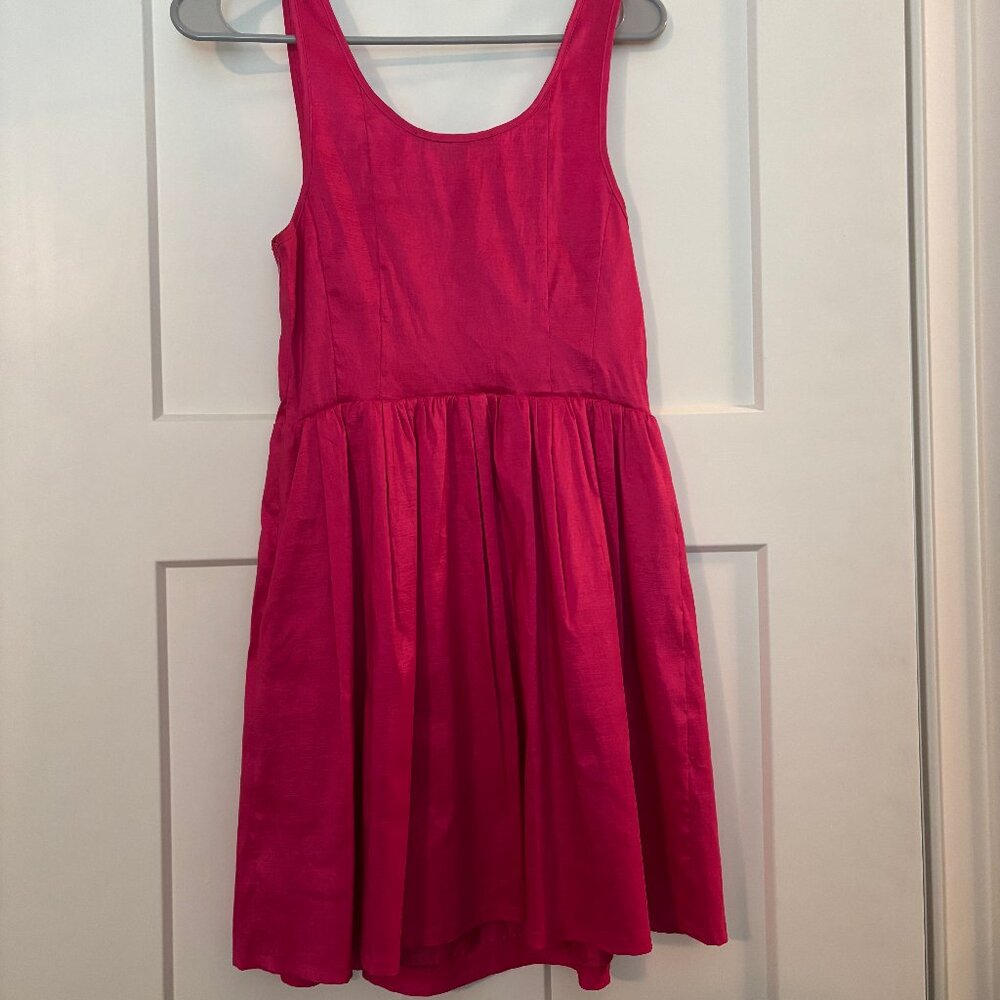 Forever 21 Pink A Line Satin Mini Dress - gently used, size M